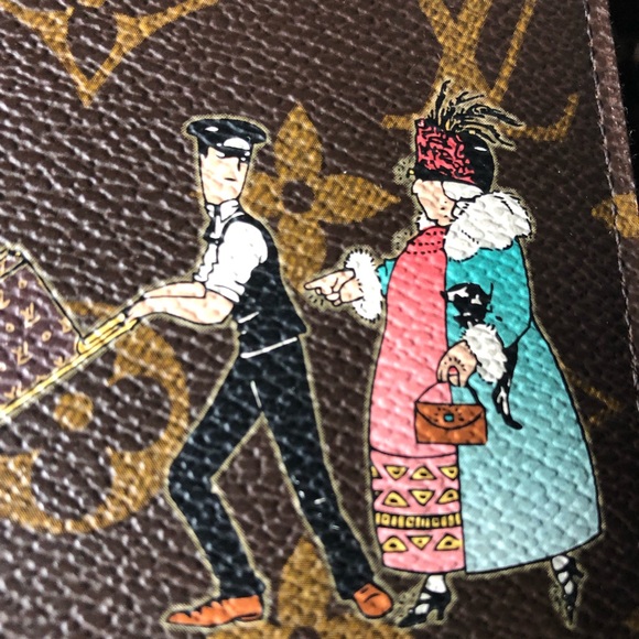 💎 LIMITED EDITION 💎 rare zippy Louis Vuitton wallet illustre illustrated - Picture 9 of 12
